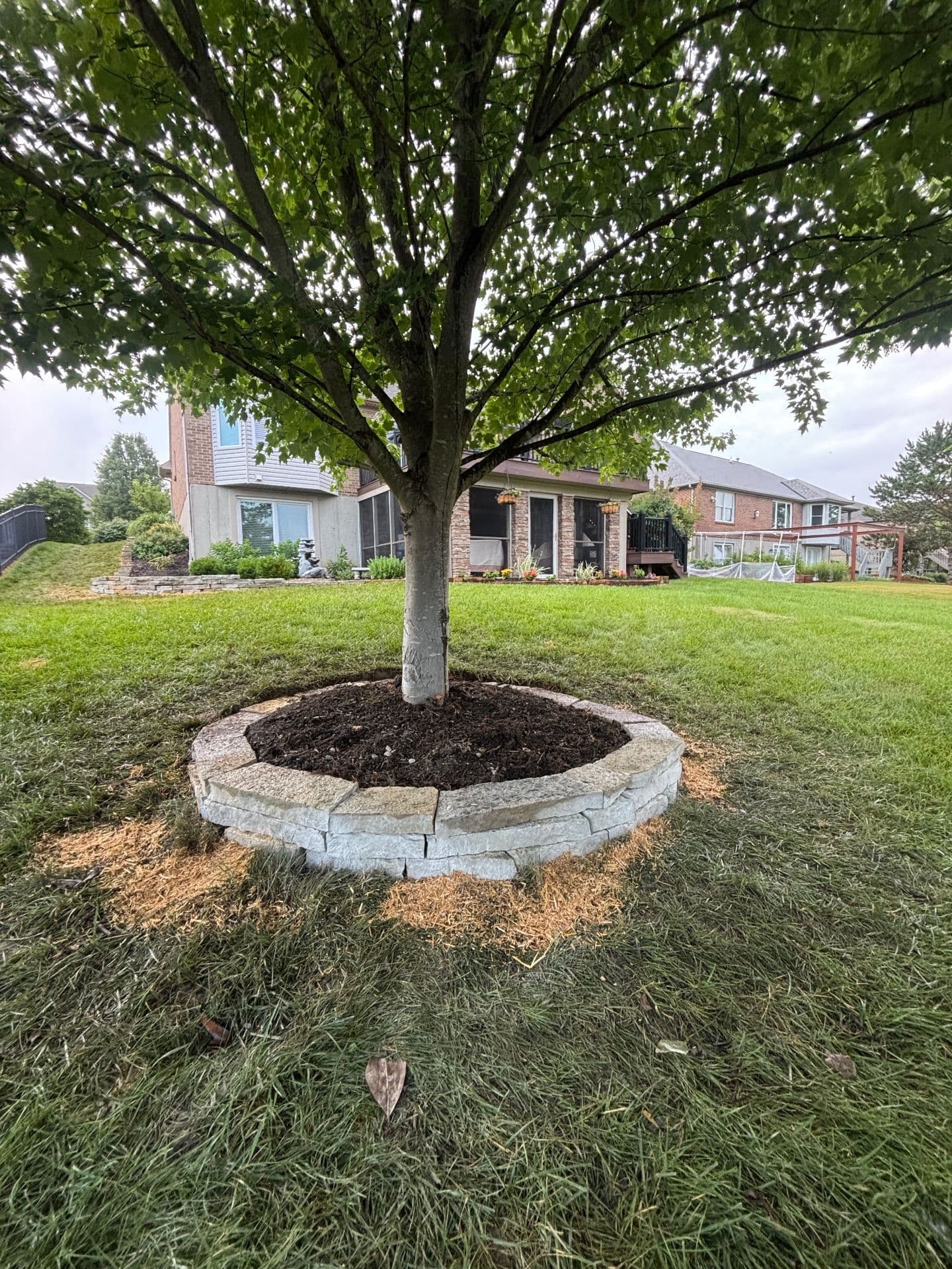 Gallery photos for Natural Stone Retaining Walls and Landscape Border in Walton,KY: Image #9