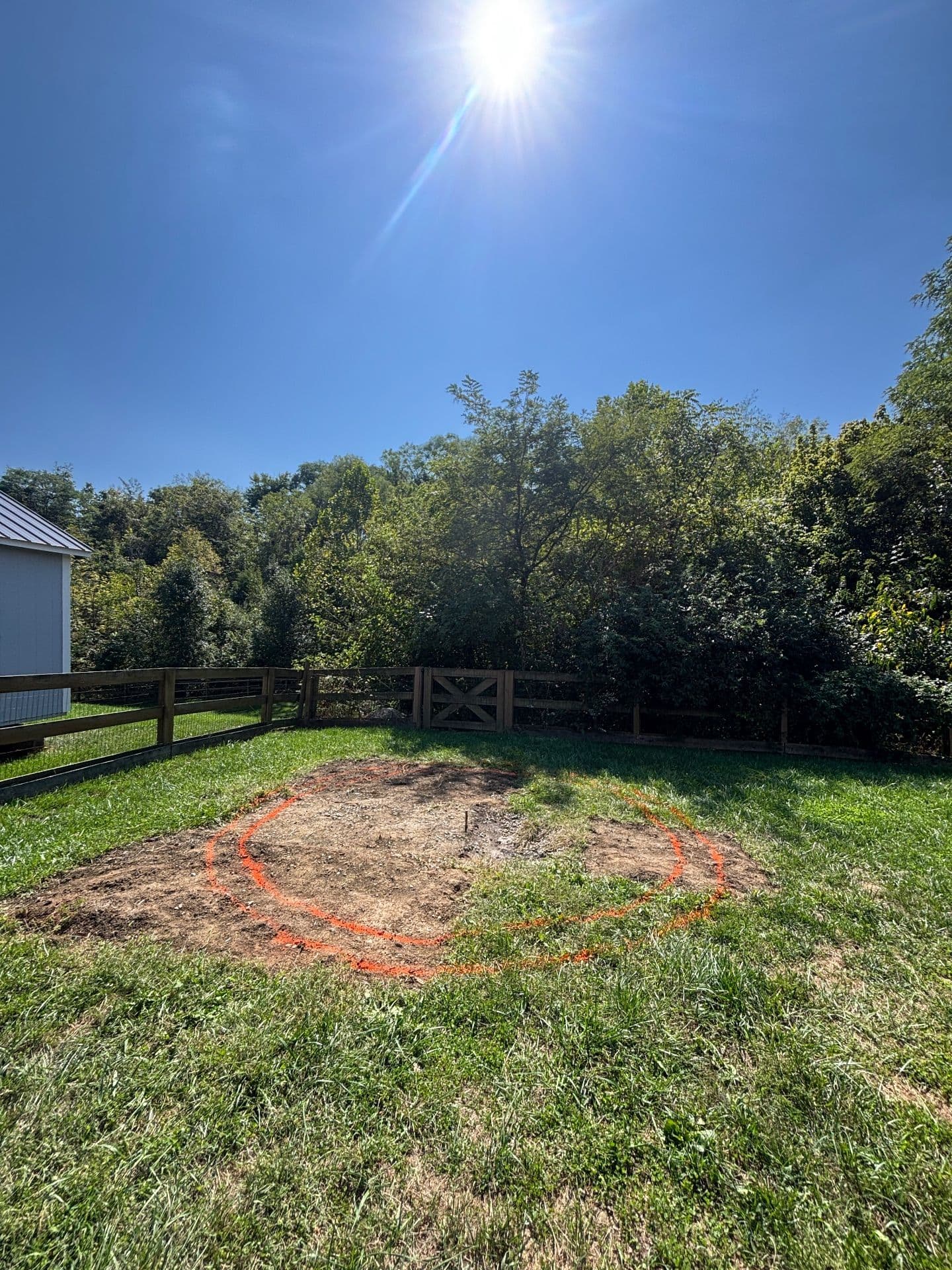 Gallery photos for Backyard Makeover with Paver Patio and Fire Pit in Walton KY: Image #2