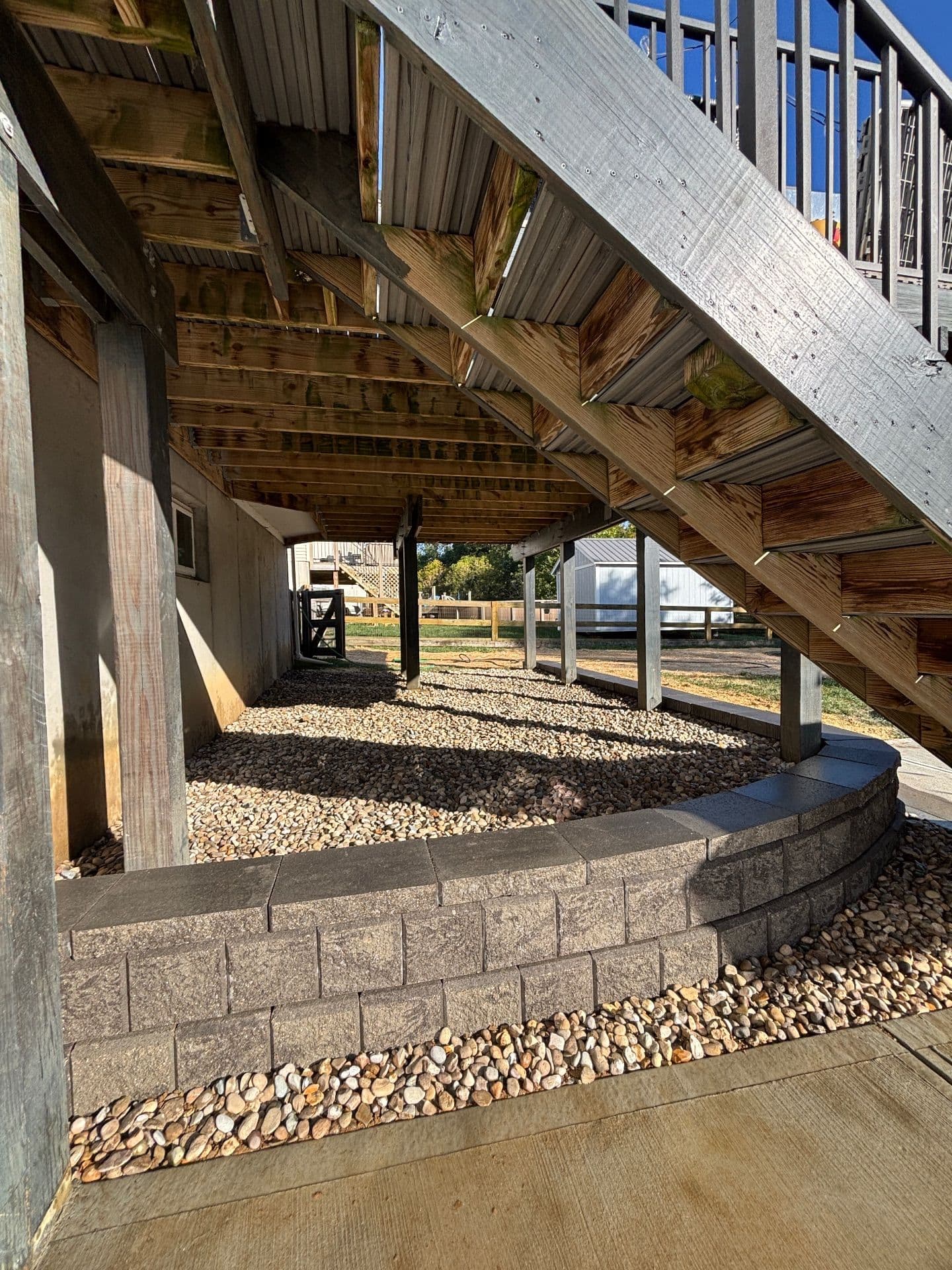 Gallery photos for Backyard Makeover with Paver Patio and Fire Pit in Walton KY: Image #4