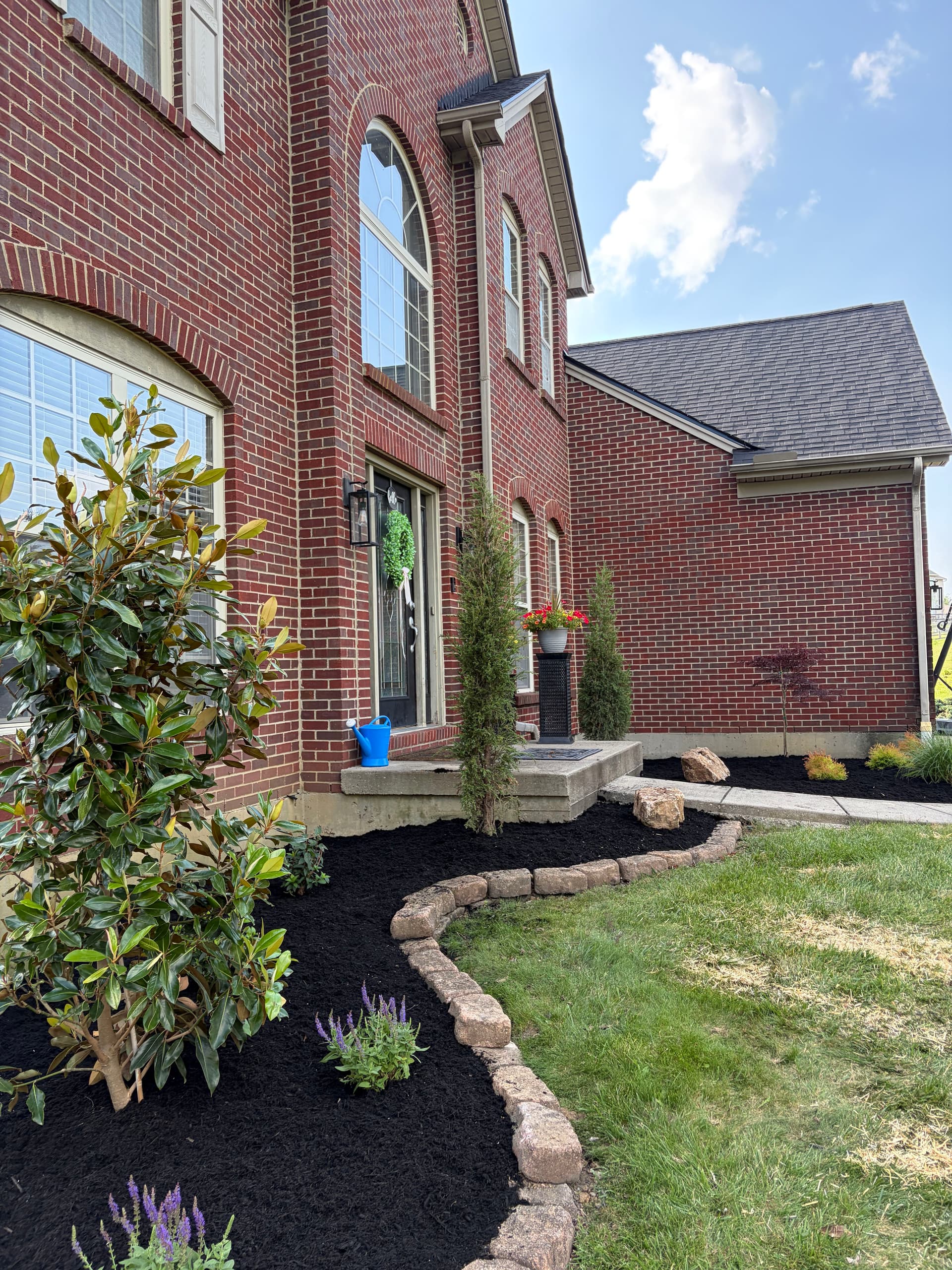 Gallery photos for Landscape Lighting, Retaining Walls, Mulch and More - A Big Week of Work: Image #5