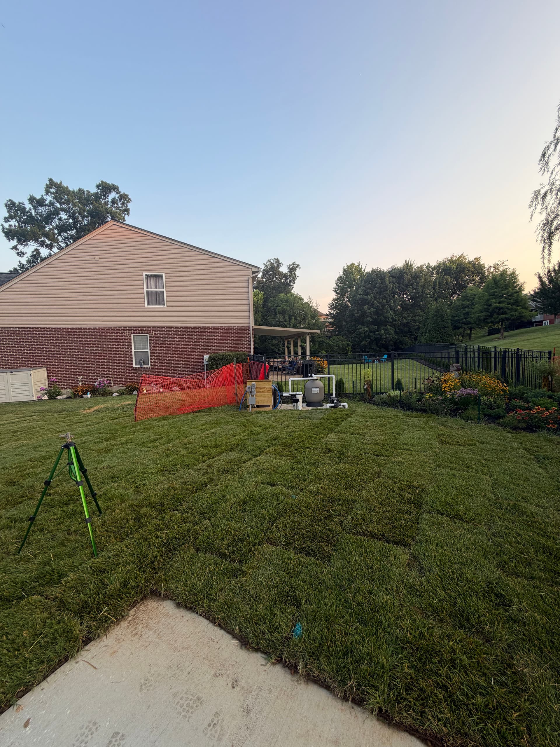 Gallery photos for Fresh Sod Install Finishes Off a New Pool Build in Walton KY: Image #1