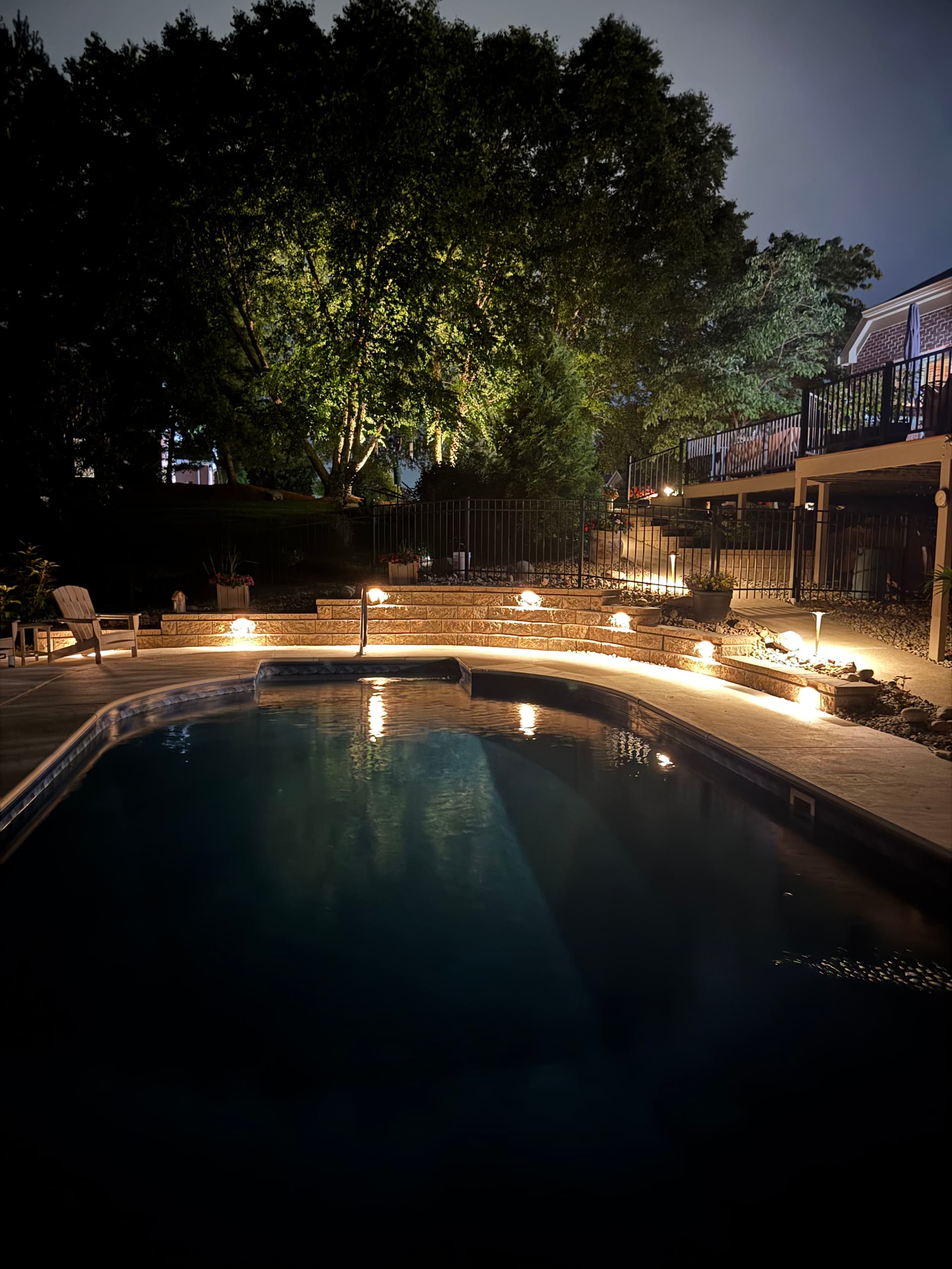 Gallery photos for Landscape Lighting, Retaining Walls, Mulch and More - A Big Week of Work: Image #1