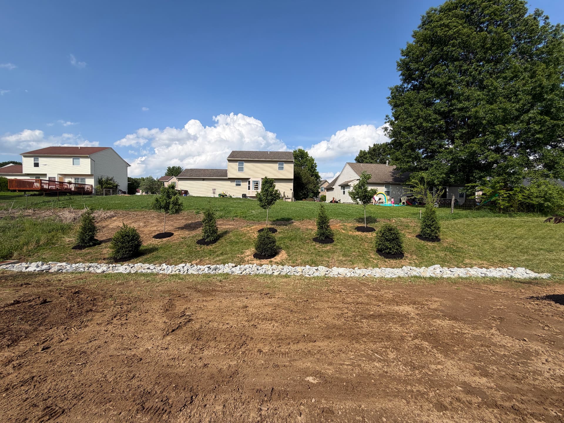 Gallery photos for Full Backyard Landscape Refresh with Fire Pit and Seat Walls in Burlington KY: Image #3