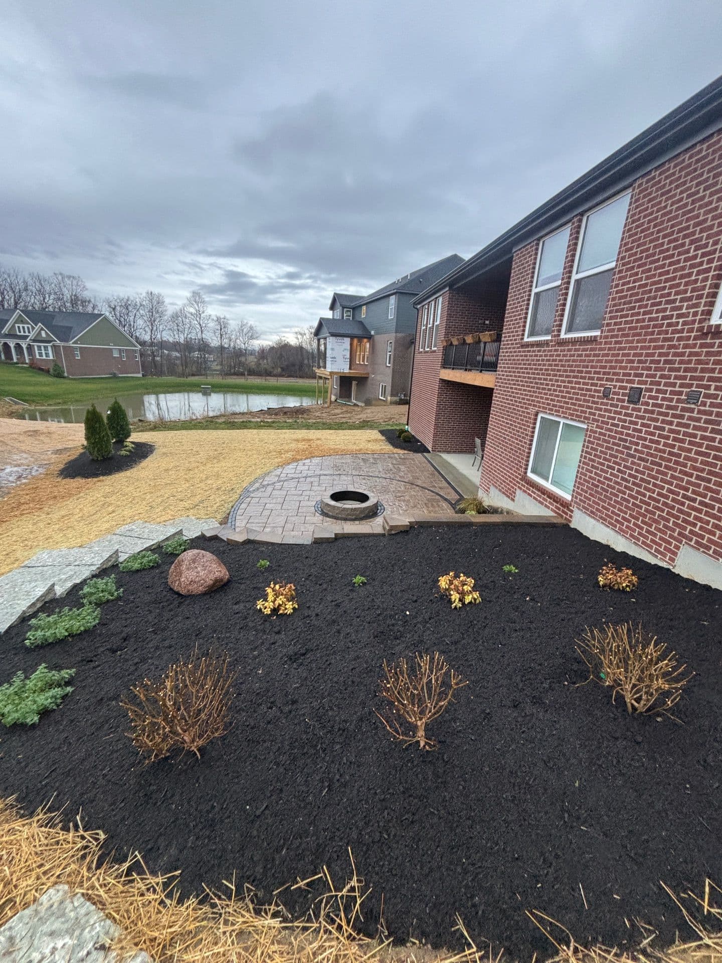 Gallery photos for Union KY Backyard Makeover with Retaining Wall and Paver Patio: Image #2