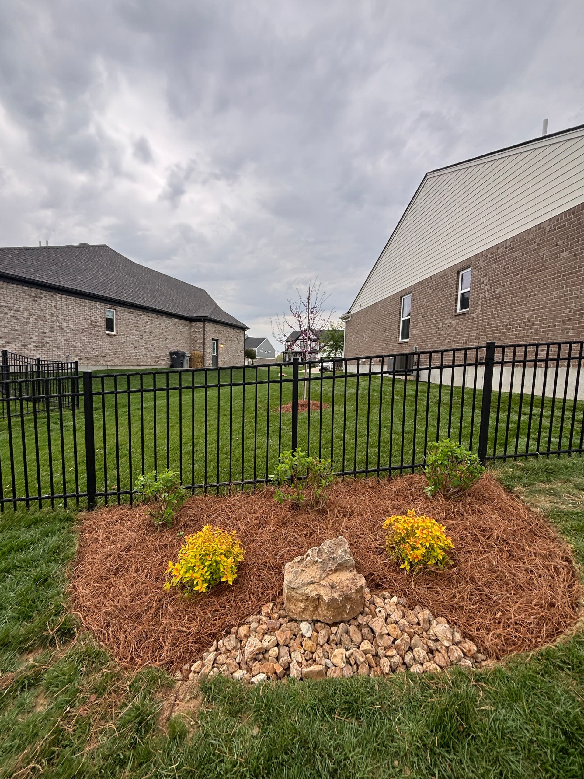 5 New Landscape Beds, Trees, and a Dry Creek Bed Built Right image