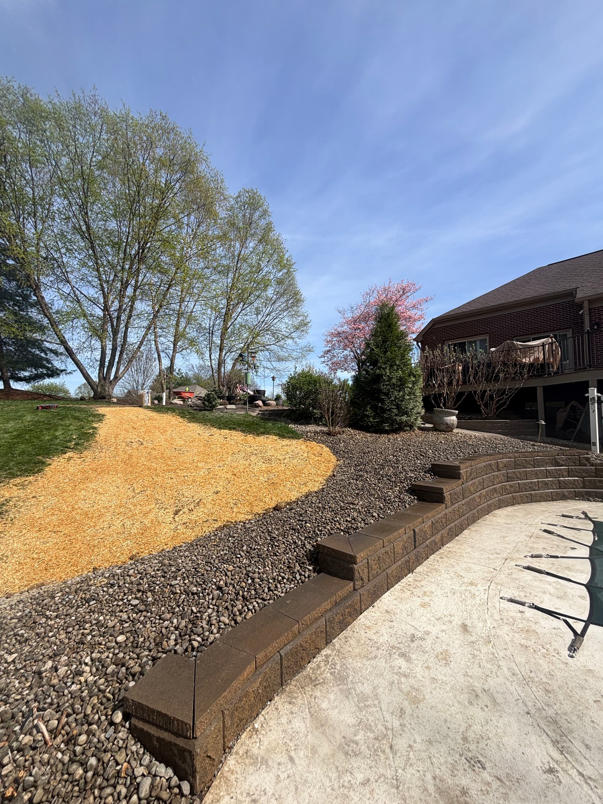 5 Retaining Walls Replaced with Allan Block in Hebron KY image
